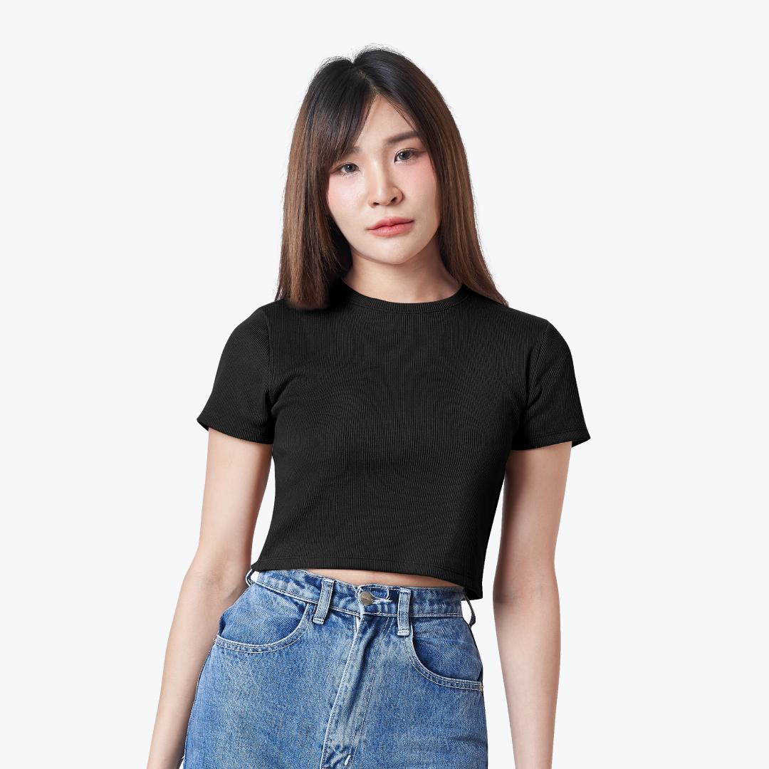GQ Everyday Slim Fit Cropped T-Shirt Collection