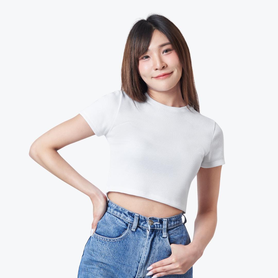 GQ Everyday Slim Fit Cropped T-Shirt Collection