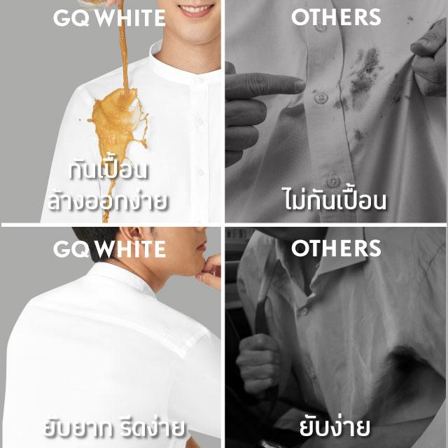 GQWhite™ Mandarin Collar Shirt