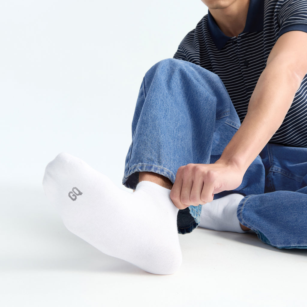 GQ Everyday Socks Low-Cut ถุงเท้าข้อสั้น หยิบใส่ง่าย ได้ทุกวัน