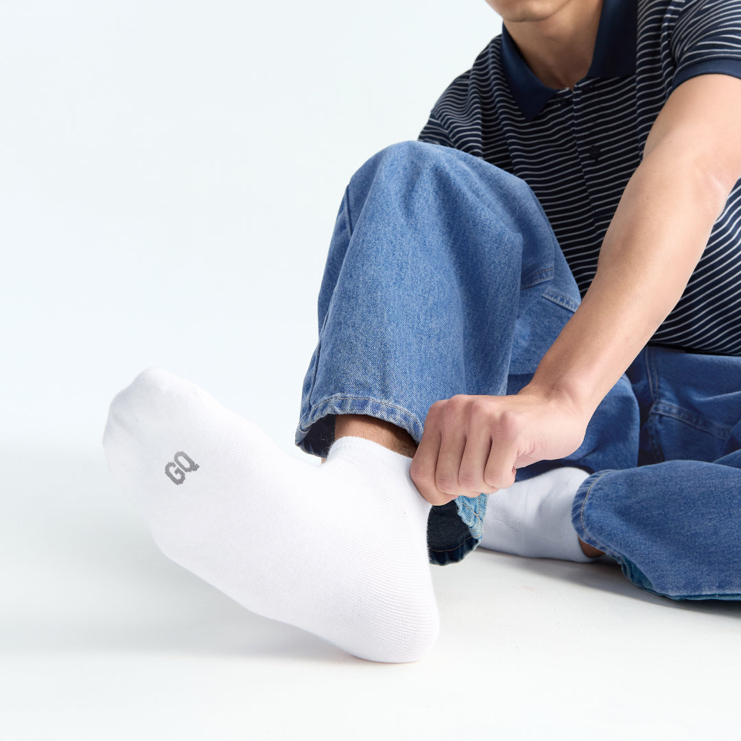GQ Everyday Socks Low-Cut ถุงเท้าข้อสั้น หยิบใส่ง่าย ได้ทุกวัน