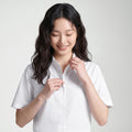 GQ Everyday Women Shirt Short Sleeves เสื้อเชิ้ตแขนสั้นผู้หญิง ดีไซน์คลาสสิก