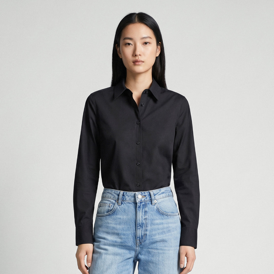 GQ Everyday Women Shirt Long Sleeves เสื้อเชิ้ตแขนยาวผู้หญิง ดีไซน์คลาสสิก