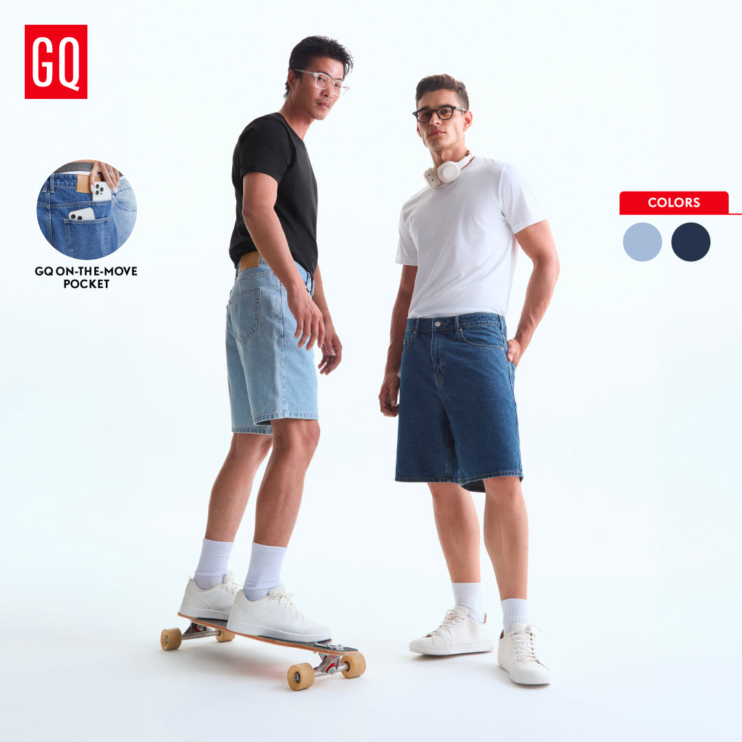 GQ Minimal Jeans Shorts ยีนส์ขาสั้นเดอะแบก 7 กระเป๋า