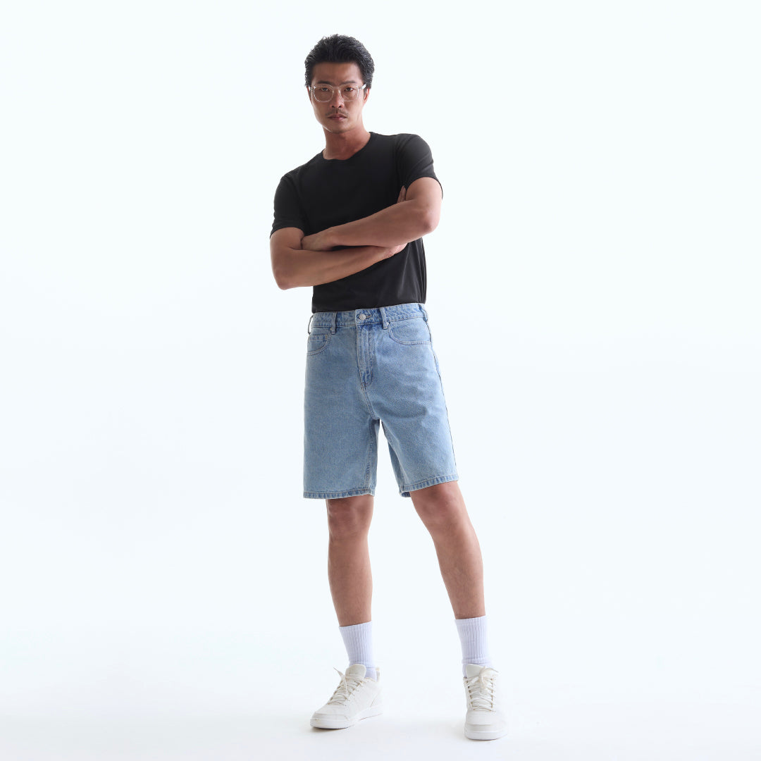 GQ Minimal Jeans Shorts ยีนส์ขาสั้นเดอะแบก 7 กระเป๋า