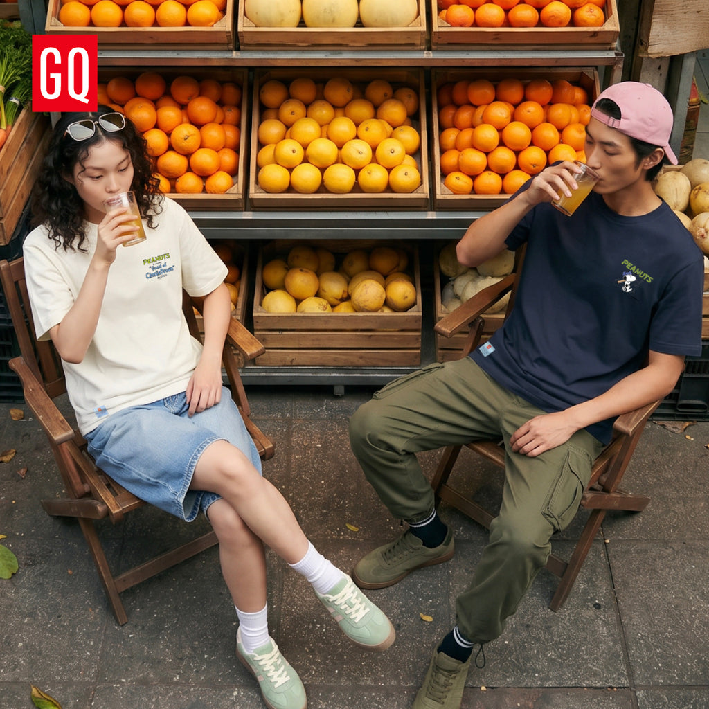 GQ Everyday x Peanuts™ Unisex Local Flavors T-Shirt เสื้อยืดลาย Snoopy ธีมรสชาติไทย