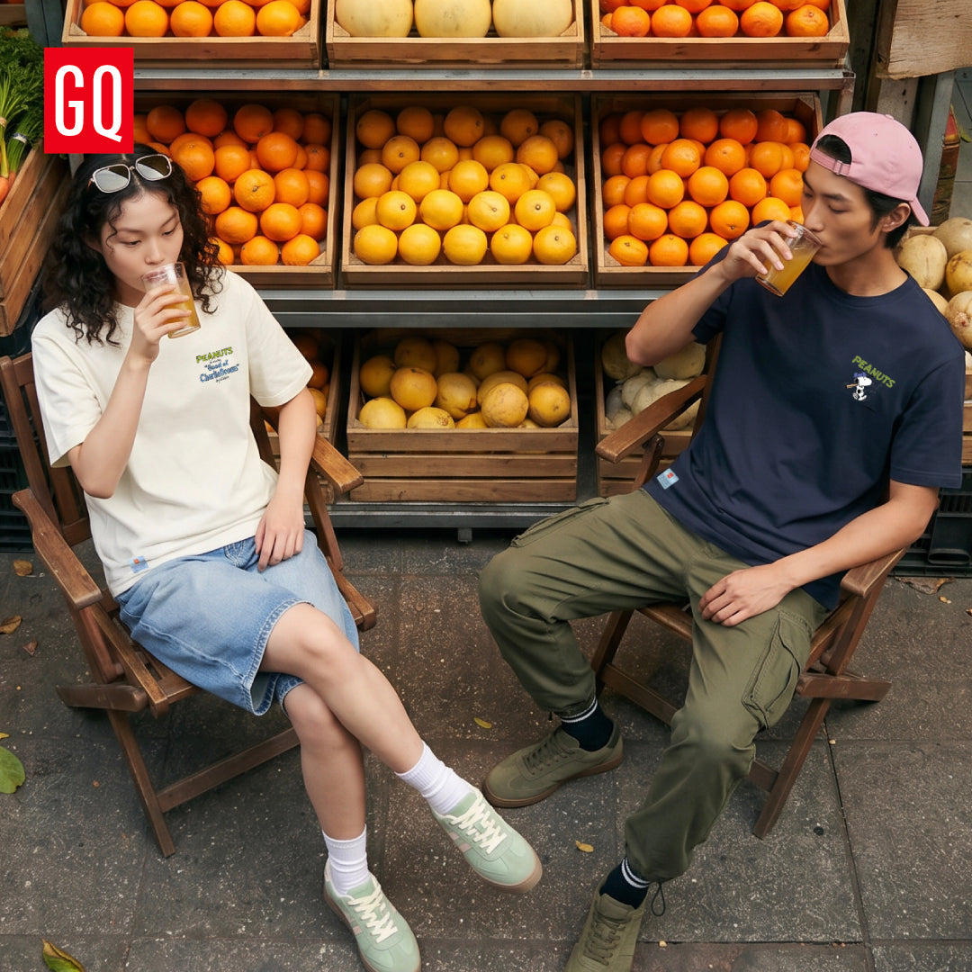 GQ Everyday x Peanuts™ Unisex Local Flavors T-Shirt เสื้อยืดลาย Snoopy ธีมรสชาติไทย