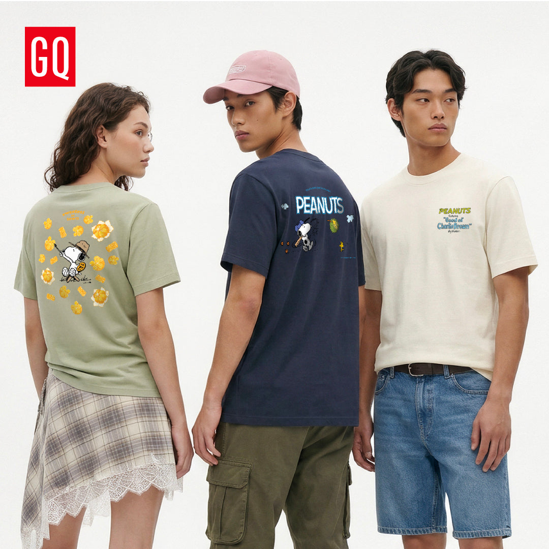 GQ Everyday x Peanuts™ Unisex Local Flavors T-Shirt เสื้อยืดลาย Snoopy ธีมรสชาติไทย