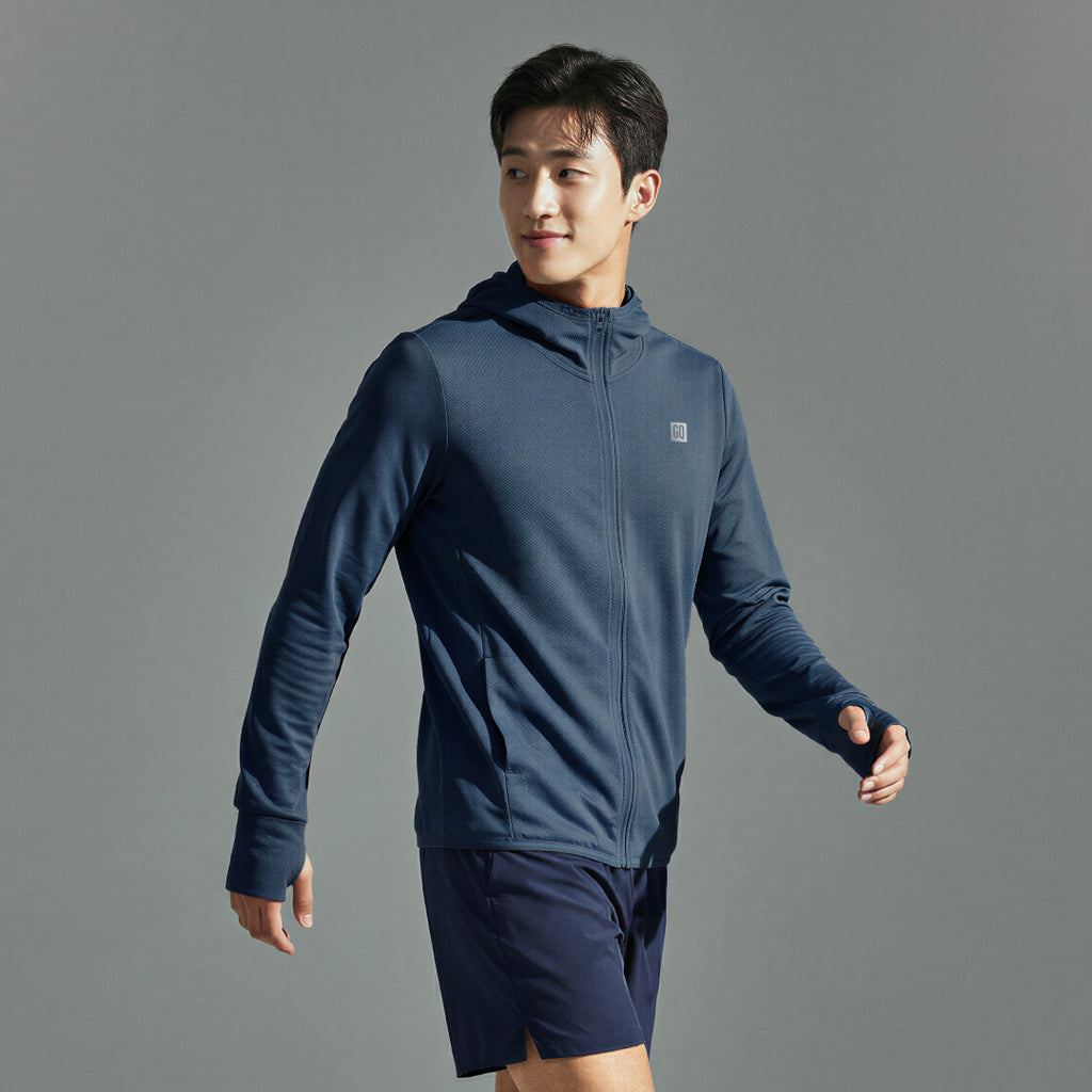 GQ Everyday MEN Running & Training UV Jacket เสื้อแจ็คเก็ตกัน UV 99% UPF50+