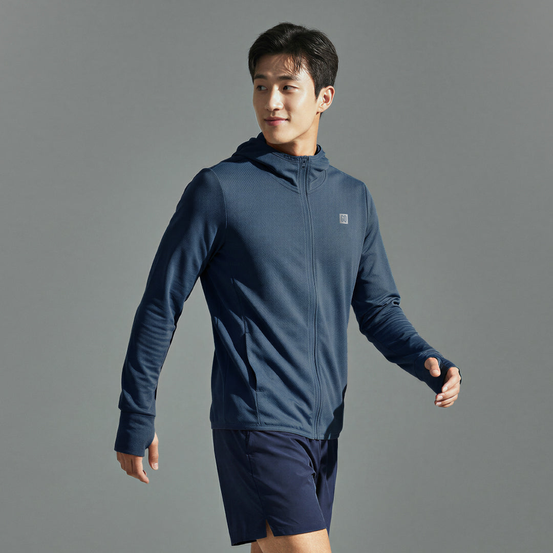 GQ Everyday MEN Running & Training UV Jacket เสื้อแจ็คเก็ตกัน UV 99% UPF50+