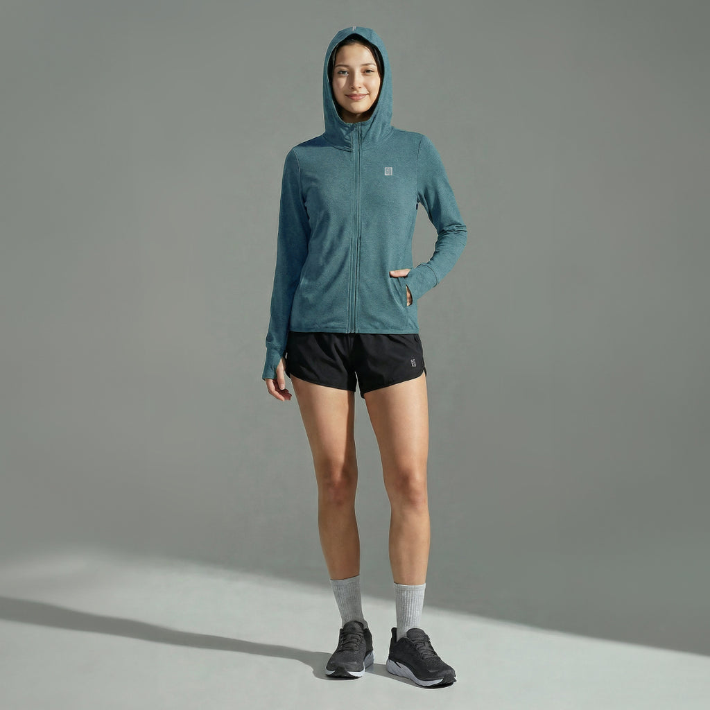 GQ Everyday WOMEN Running & Training UV Jacket เสื้อแจ็คเก็ตกัน UV 99% UPF50+