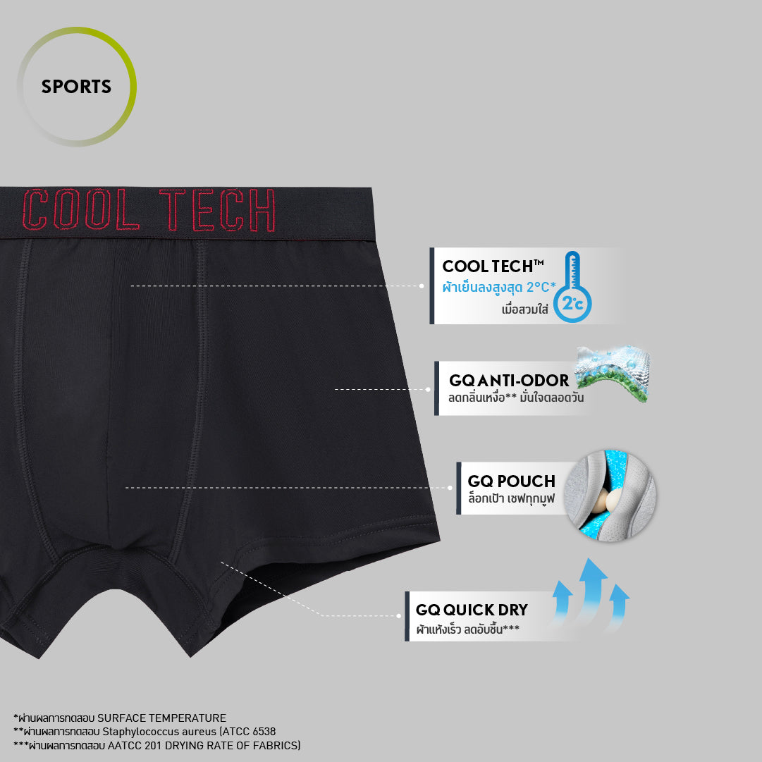 GQ Teen CoolTech™ Sports กางเกงในวัยทีนไข่เย็นรุ่น Sports