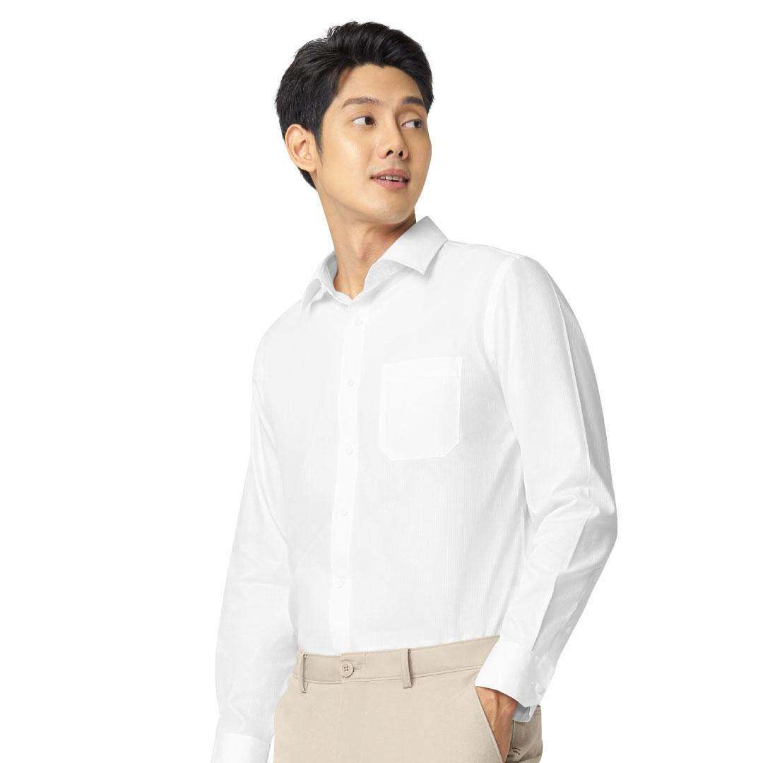 GQWhite™ Shirt - Grid Texture Collection